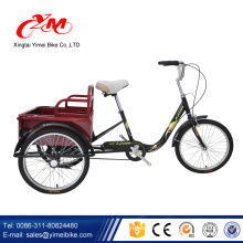 new model three wheel tricycle bicycle / good price adults tricycle with suitcase/more popular cargo bike With Rear Bracket